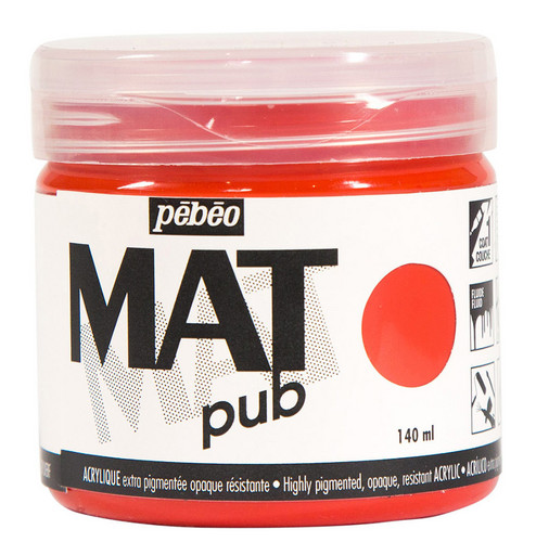 Краска акриловая "PEBEO" экстра матовая Mat Pub №2 140 мл