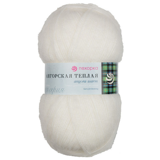 Пряжа Пехорская ПТ "Ангорская теплая" 60% акрил, 40% шерсть 5 шт. х 100 г 480 м ± 29 м