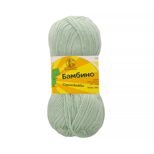 Пряжа Камтекс КТ "Бамбино" 65% акрил, 35% мериносовая шерсть 10 шт. х 50 г 150 м