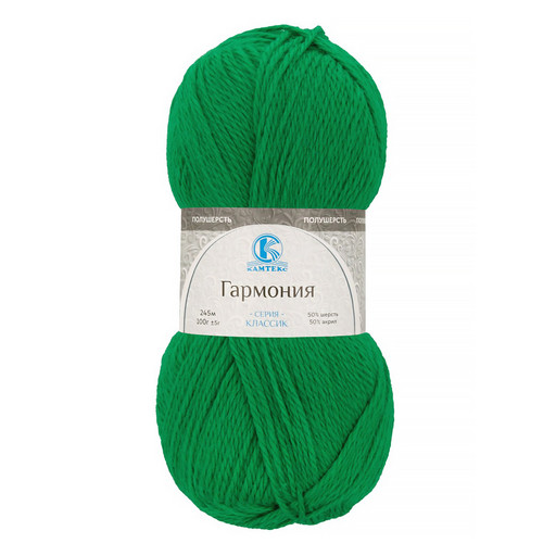 Пряжа Камтекс КТ "Гармония" 50% шерсть, 50% акрил 5 шт. х 100 г 245 м