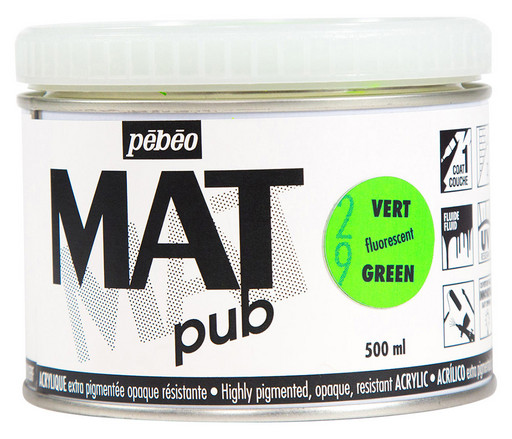 Краска акриловая "PEBEO" экстра матовая Mat Pub №3 500 мл