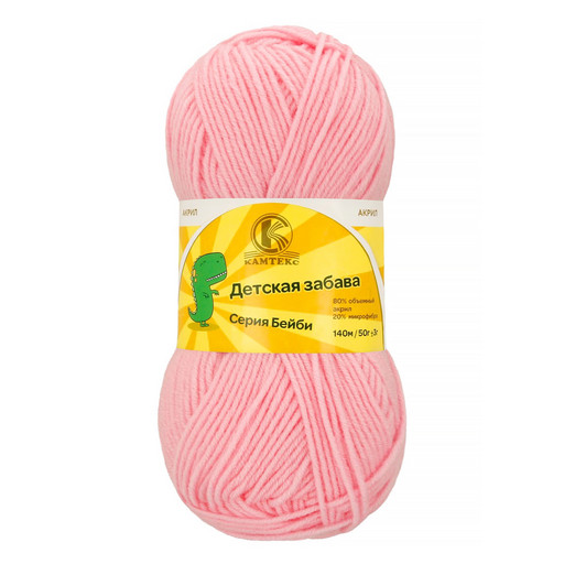 Пряжа Камтекс КТ "Детская забава" 80% акрил, 20% микрофибра 10 шт. х 50 г 140 м