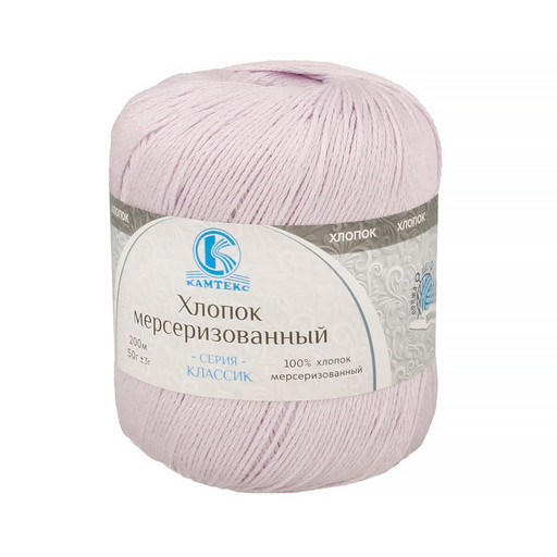 Пряжа Камтекс КТ "Хлопок мерсериз" 100% хлопок 10 шт. х 50 г 200 м