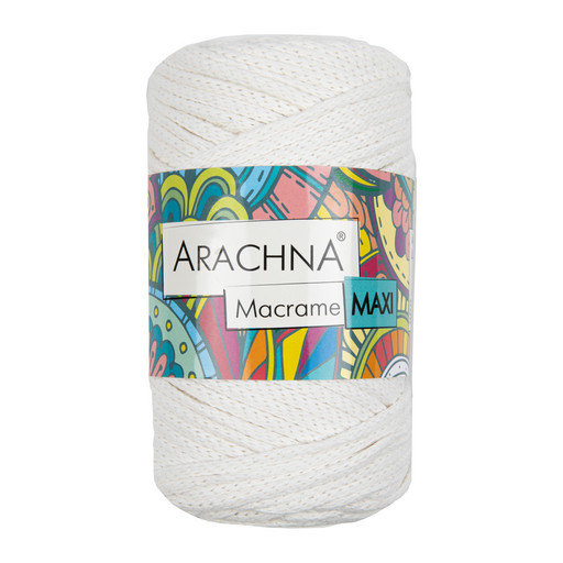 Пряжа ARACHNA "Macrame Maxi" 80% хлопок, 20% полиэстер 4 шт. х 250 г ± 10 г 80 м ± 3 м