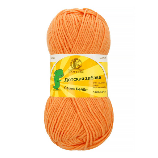 Пряжа Камтекс КТ "Детская забава" 80% акрил, 20% микрофибра 10 шт. х 50 г 140 м