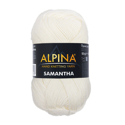 Пряжа ALPINA "SAMANTHA" 75% вискоза, 25% полиэстер 10 шт. х 50 г 160 м ± 10 м