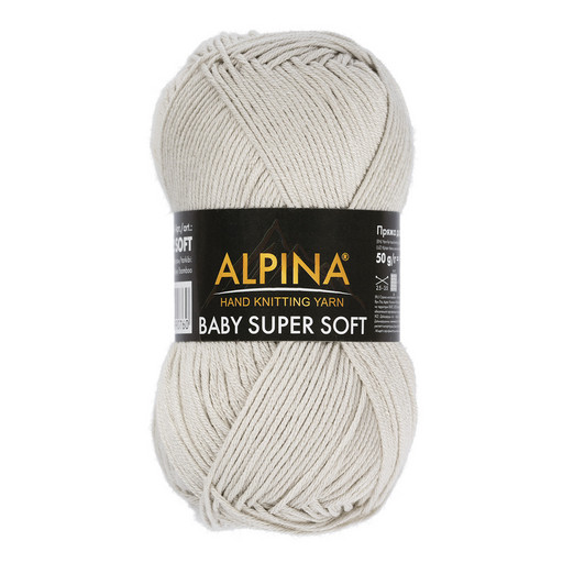 Пряжа ALPINA "BABY SUPER SOFT" 50% хлопок, 50% бамбук 10 шт. х 50 г 150 м ± 10 м