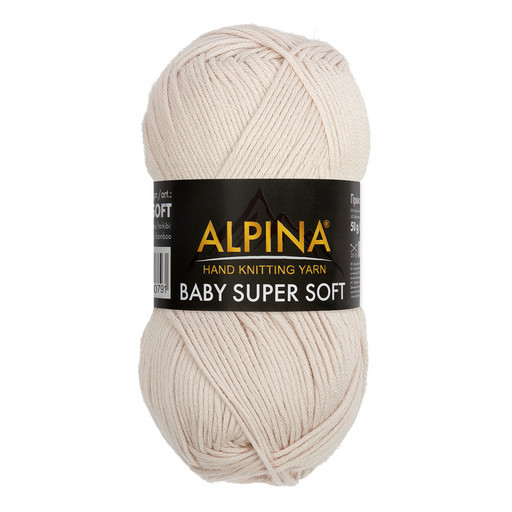 Пряжа ALPINA "BABY SUPER SOFT" 50% хлопок, 50% бамбук 10 шт. х 50 г 150 м ± 10 м
