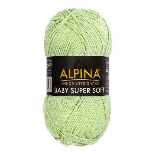 Пряжа ALPINA "BABY SUPER SOFT" 50% хлопок, 50% бамбук 10 шт. х 50 г 150 м ± 10 м