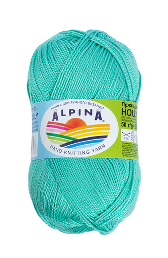 Пряжа ALPINA "HOLLY" 100% мерсеризованный хлопок 10 шт. х 50 г 200 м ± 10 м