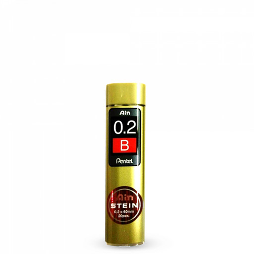 "Pentel" Грифели для карандашей автоматических Ain Stein 0.2 мм 20 грифелей в тубе
