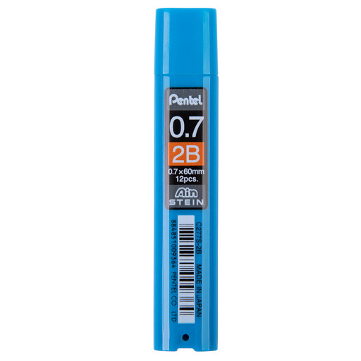 "Pentel" Грифели для карандашей автоматических Ain Stein 0.7 мм 12 грифелей в тубе