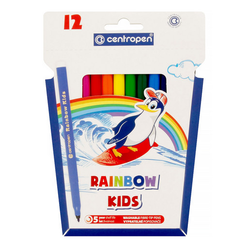 "Centropen" Набор фломастеров RAINBOW KIDS 7550/12 12 цв 7550/12