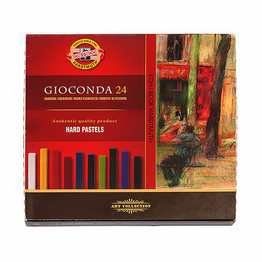 "KOH-I-NOOR Hardtmuth" Gioconda Пастель твердая художественная набор 24 цв. 8114024003KS прямоугольная 7х7мм в картоне