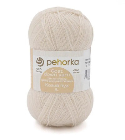 Пряжа Пехорская ПТ "Козий пух" 60% козий пух, 40% шерсть 10 шт. х 50 г 400 м