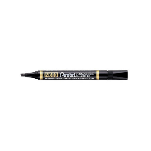 "Pentel" Маркер перманентный 1.8 - 4.5 мм перо скошенное 12 шт.