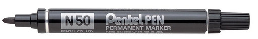 "Pentel" Маркер перманентный Pentel Pen 4.3 мм пулевидный 12 шт.