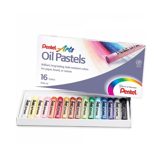 "Pentel" Пастель масляная в картоне 16 цв. PHN-16U