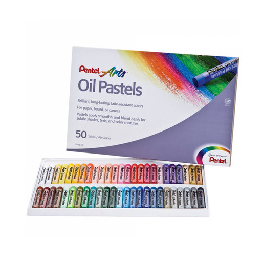 "Pentel" Пастель масляная в картоне 50 цв. PHN-50U