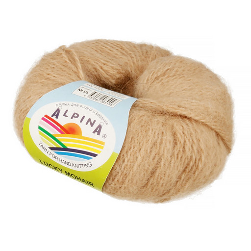 Пряжа ALPINA "LUCKY MOHAIR" 60% кид мохер, 40% акрил 10 шт. х 50 г 150 м ± 5 м