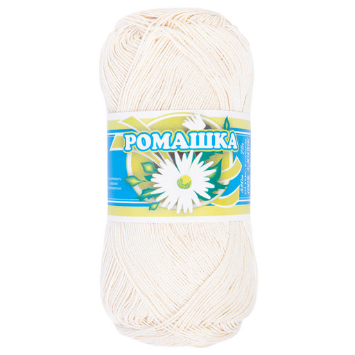 Пряжа СПБ "Ромашка" 100% мерсеризованный хлопок 4 шт. х 75 г 320 м