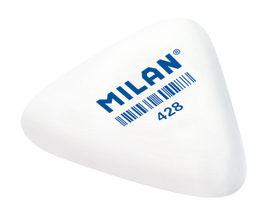 "Milan" Ластик 428 треугольный 5.1х4.6х1.3 см 28 шт. CMM428 белый