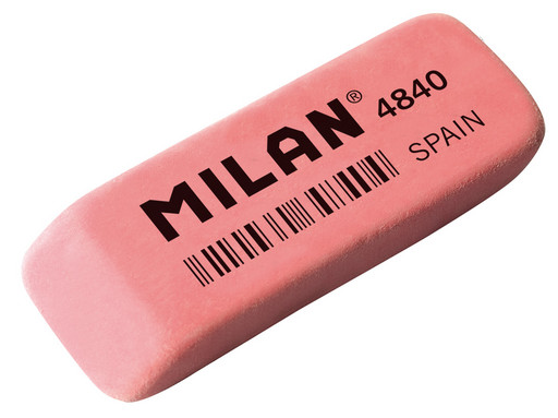 "Milan" Ластик 4840 скошенный 5.2х1.9х0.8 см 40 шт. CNM4840 розовый