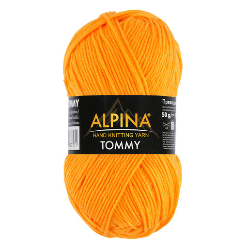 Пряжа ALPINA "TOMMY" 100% микнес 10 шт. х 50 г 130 м ± 10 м
