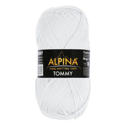 Пряжа ALPINA "TOMMY" 100% микнес 10 шт. х 50 г 130 м ± 10 м
