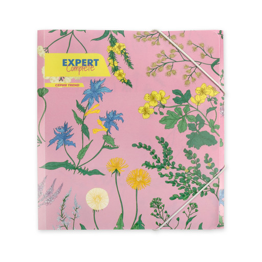 "Expert Complete" Trend Папка на резинке A5 ECRF-05 450 мкм 25 мм песок 6 шт. СК/Распродажа №01 - Цветочки