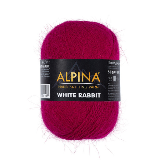 Пряжа ALPINA "WHITE RABBIT" 55% пух кролика, 45% нейлон 10 шт. х 50 г 300 м ± 15 м