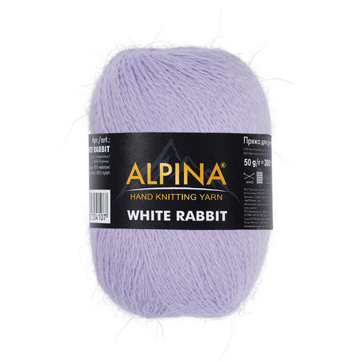 Пряжа ALPINA "WHITE RABBIT" 55% пух кролика, 45% нейлон 10 шт. х 50 г 300 м ± 15 м