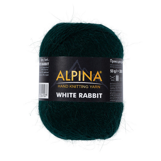 Пряжа ALPINA "WHITE RABBIT" 55% пух кролика, 45% нейлон 10 шт. х 50 г 300 м ± 15 м