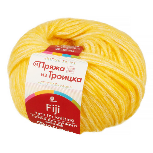 Пряжа из Троицка "Фиджи" 60% хлопок, 20% мериносовая шерсть, 20% акрил 5 шт. х 50 г 95 м