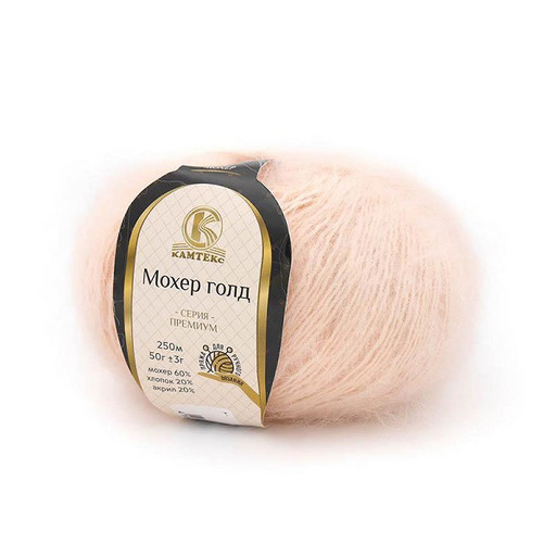 Пряжа Камтекс КТ "Мохер Голд" 60% мохер, 20% хлопок, 20% акрил 10 шт. х 50 г 250 м