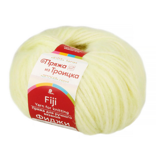 Пряжа из Троицка "Фиджи" 60% хлопок, 20% мериносовая шерсть, 20% акрил 5 шт. х 50 г 95 м