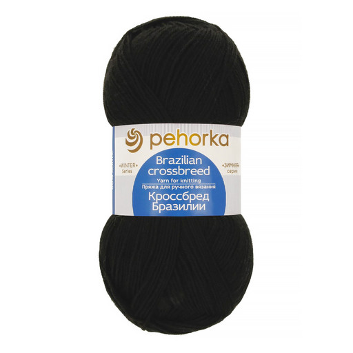 Пряжа Пехорская ПТ "Кроссбред Бразилии" 50% мериносовая шерсть, 50% акрил 5 шт. х 100 г 500 м ± 29 м