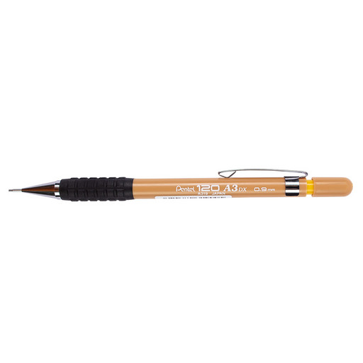 "Pentel" Карандаш автоматический Pentel120 A3 0.9 мм A319-Y темно-желтый корпус