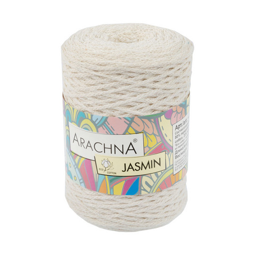 Пряжа ARACHNA "JASMIN" 80% хлопок, 20% полиэстер 5 шт. х 100 г ± 10 г 250 м ± 7 м