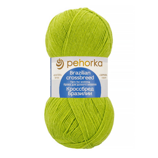Пряжа Пехорская ПТ "Кроссбред Бразилии" 50% мериносовая шерсть, 50% акрил 5 шт. х 100 г 500 м ± 29 м