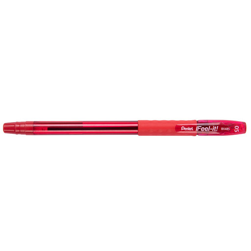"Pentel" Ручка шариковая Feel it! 12 шт. BX485-B цвет чернил: красный