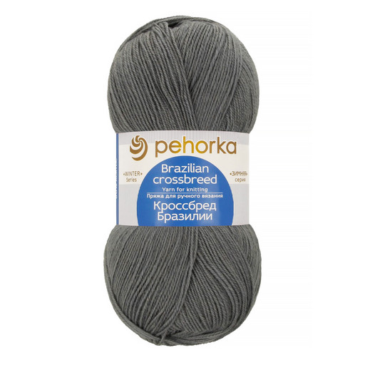 Пряжа Пехорская ПТ "Кроссбред Бразилии" 50% мериносовая шерсть, 50% акрил 5 шт. х 100 г 500 м ± 29 м