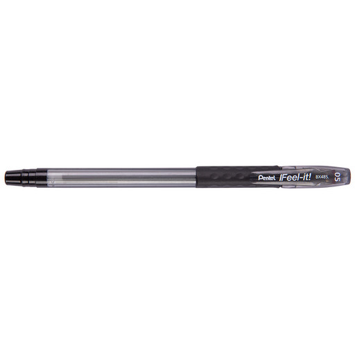 "Pentel" Ручка шариковая Feel it! 12 шт. BX485-A цвет чернил: черный