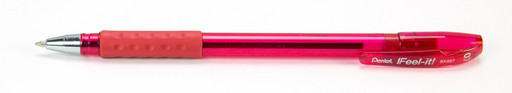 "Pentel" Ручка шариковая Feel it! 12 шт. BX487-B цвет чернил: красный