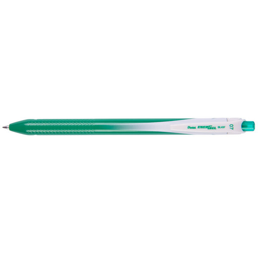 "Pentel" Ручка гелевая автоматическая Energel, одноразовая 12 шт. BL437-D цвет чернил: зелёный