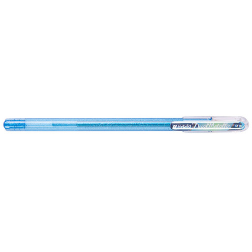 "Pentel" Ручка гелевая Hybrid Dual Metallic, K110-DMNX цвет чернил: серебристый цвет чернил: синий