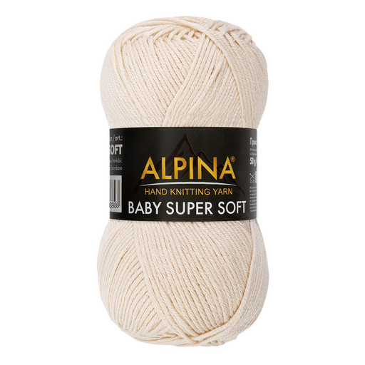 Пряжа ALPINA "BABY SUPER SOFT" 50% хлопок, 50% бамбук 10 шт. х 50 г 150 м ± 10 м