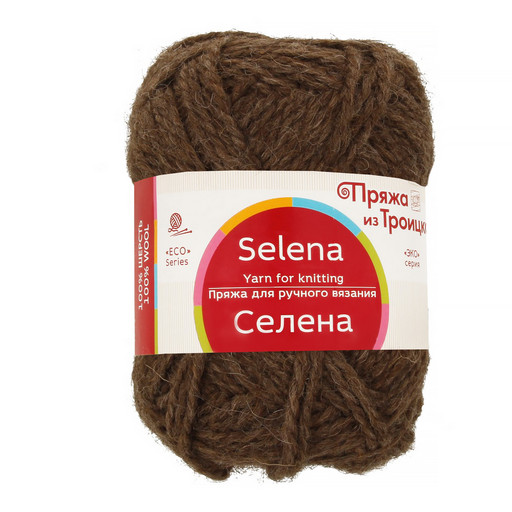 Пряжа из Троицка "Селена" 100% шерсть 5 шт. х 100 г 160 м