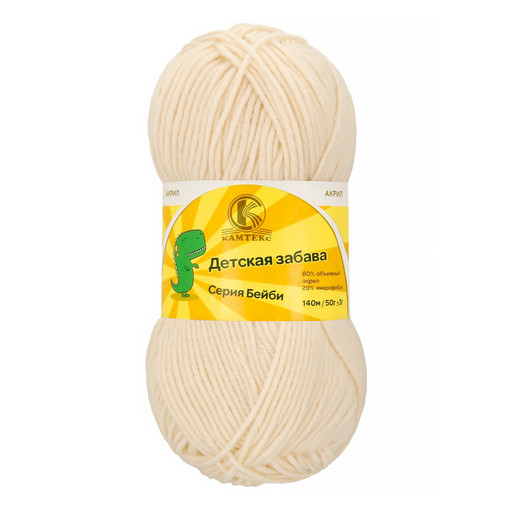 Пряжа Камтекс КТ "Детская забава" 80% акрил, 20% микрофибра 10 шт. х 50 г 140 м