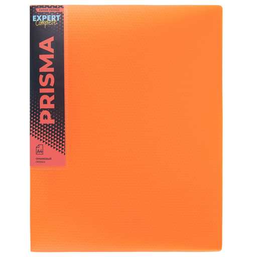 "Expert Complete" PRISMA NEON Папка на 4 О-кольцах A4 700 мкм 25 мм эффект 3D 4 шт. d - 17 мм оранжевый EC211400012